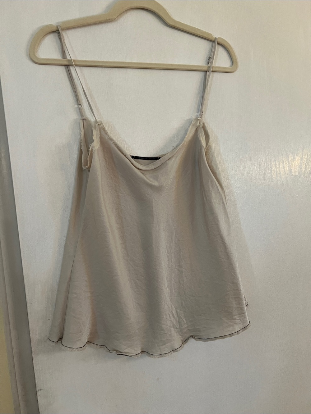 Brazeau Tricot Camisole Silk and Cotton Blend with Adjustable Straps